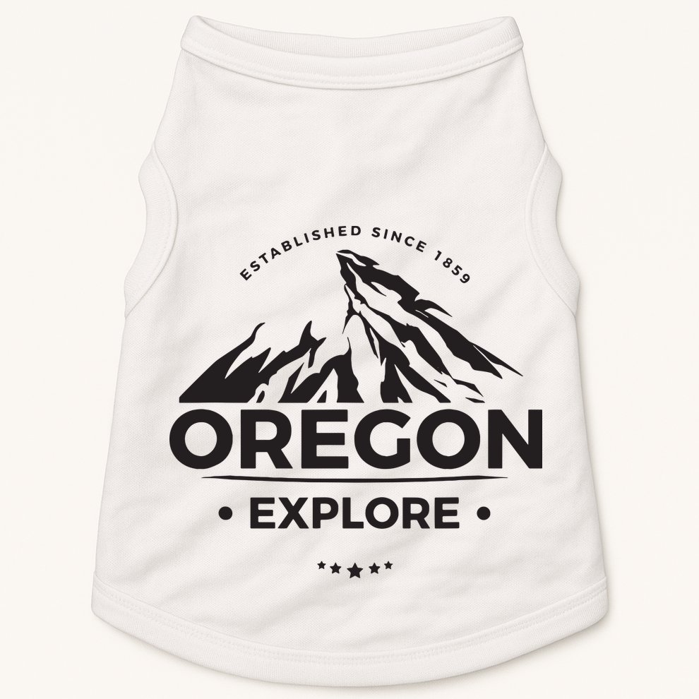 Explore Oregon Graphic Mountain Doggie Tank