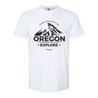 Explore Oregon Graphic Mountain Softstyle CVC T-Shirt