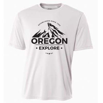 Explore Oregon Graphic Mountain Cooling Performance Crew T-Shirt