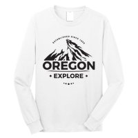 Explore Oregon Graphic Mountain Long Sleeve Shirt