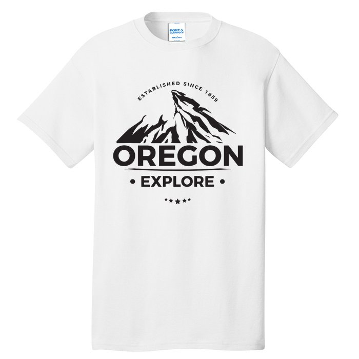 Explore Oregon Graphic Mountain Tall T-Shirt