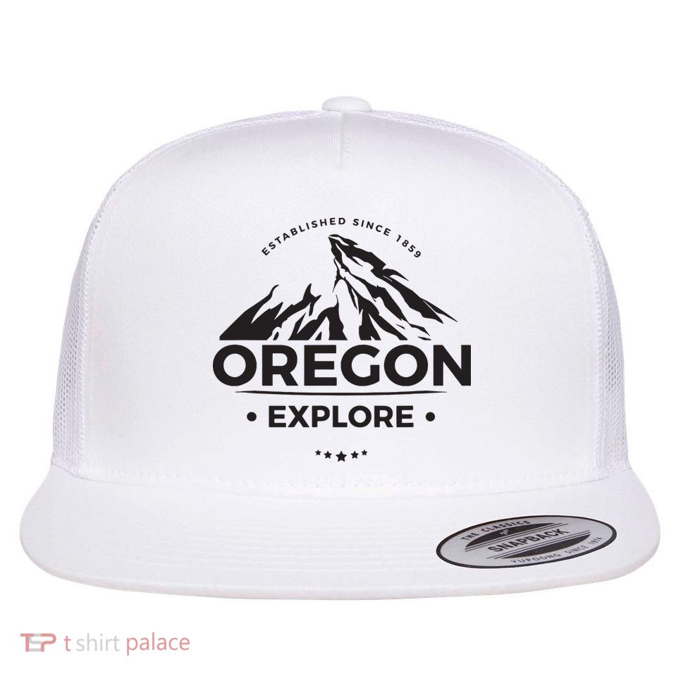 Explore Oregon Graphic Mountain Flatbill Hat
