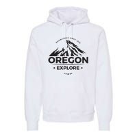 Explore Oregon Graphic Mountain Premium Hoodie