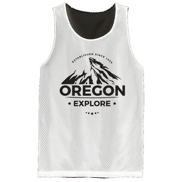 Explore Oregon Graphic Mountain Mesh Reversible Basketball Jersey Tank