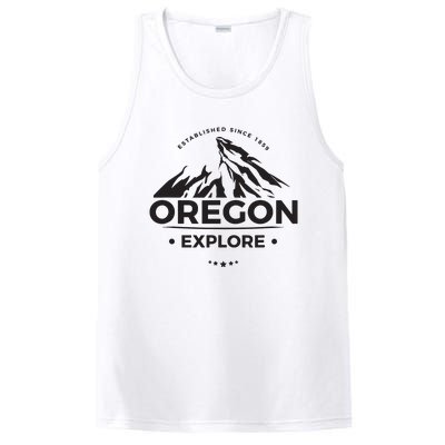 Explore Oregon Graphic Mountain PosiCharge Competitor Tank