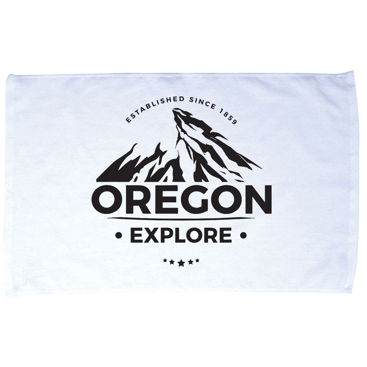 Explore Oregon Graphic Mountain Microfiber Hand Towel