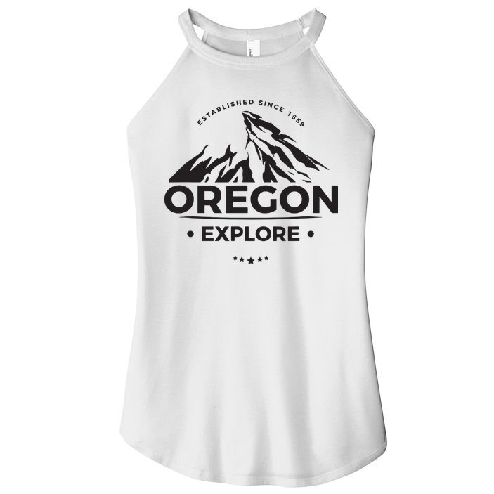 Explore Oregon Graphic Mountain Women's Perfect Tri Rocker Tank