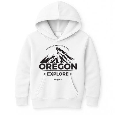 Explore Oregon Graphic Mountain Kids Hoodie
