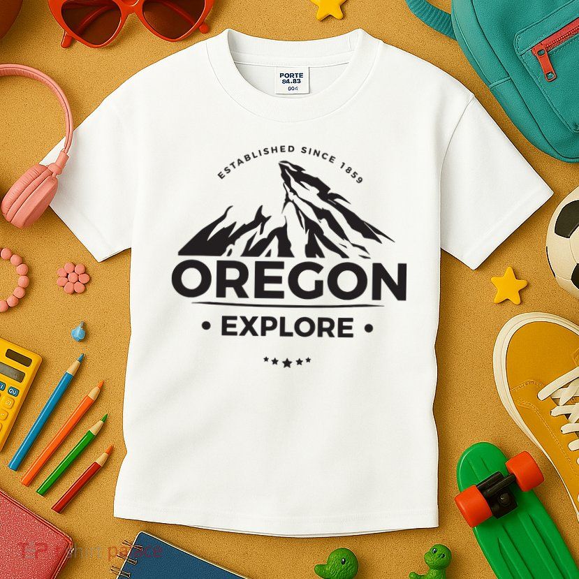 Explore Oregon Graphic Mountain Kids T-Shirt