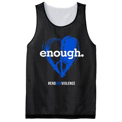 Enough Orange Gun Control Peace & Love Symbol Mesh Reversible Basketball Jersey Tank