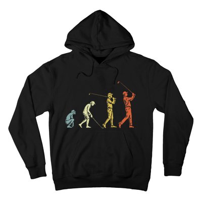 Evolution of Golf Funny Man Golfer Hoodie