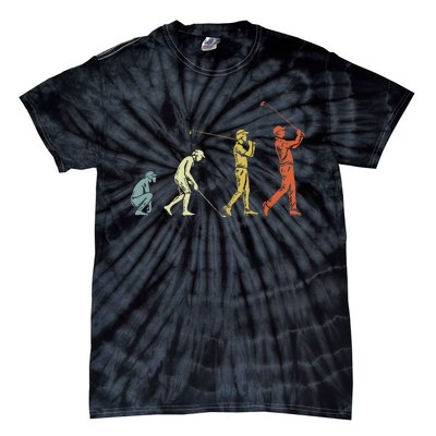 Evolution of Golf Funny Man Golfer Tie-Dye T-Shirt