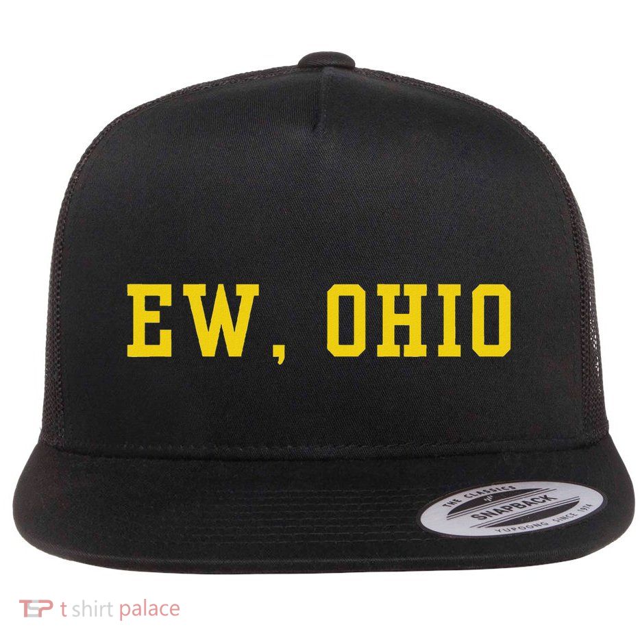 Ew Ohio Generation Z & Gen Alpha Brain Rot Flat Bill Trucker Hat