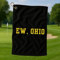 Ew Ohio Generation Z & Gen Alpha Brain Rot Golf Towel