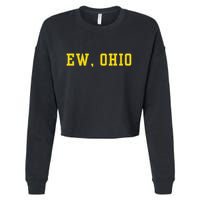 Ew Ohio Generation Z & Gen Alpha Brain Rot Cropped Pullover Crew