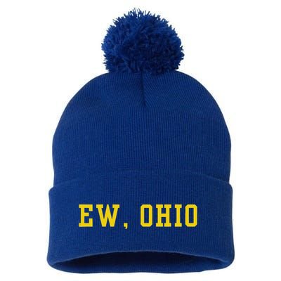 Ew Ohio Generation Z & Gen Alpha Brain Rot Pom Pom 12in Knit Beanie