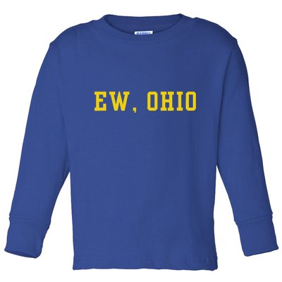 Ew Ohio Generation Z & Gen Alpha Brain Rot Toddler Long Sleeve Shirt