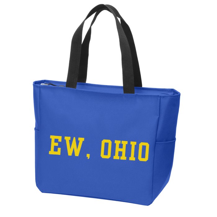 Ew Ohio Generation Z & Gen Alpha Brain Rot Zip Tote Bag