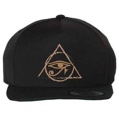 Eye Of Horus All Seeing Eye Triangle Esoteric Wool Snapback Cap