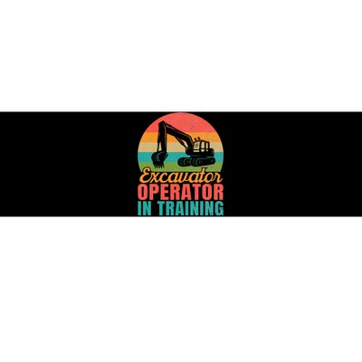 Excavator Operator In Training Excavator Bumper Sticker