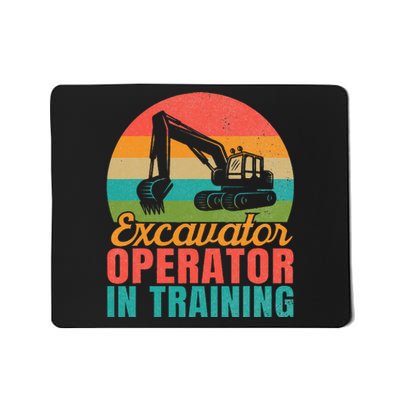 Excavator Operator In Training Excavator Mousepad