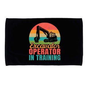 Excavator Operator In Training Excavator Microfiber Hand Towel