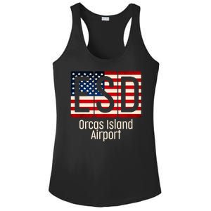 ESD Orcas Island Airport Ladies PosiCharge Competitor Racerback Tank