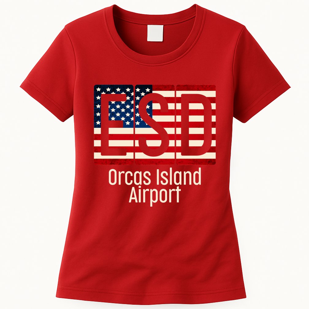 ESD Orcas Island Airport Womens T-Shirt
