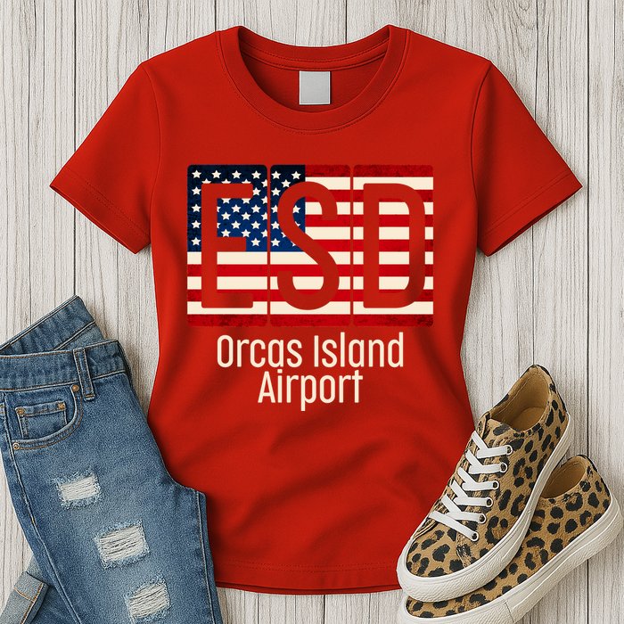 ESD Orcas Island Airport Womens T-Shirt