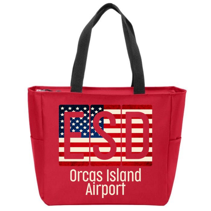 ESD Orcas Island Airport Zip Tote Bag