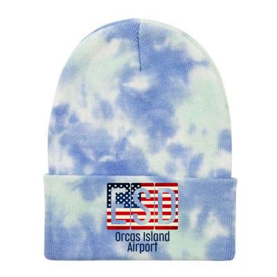 ESD Orcas Island Airport Tie Dye 12in Knit Beanie