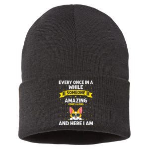 Every Once In A While Someone Amazing Comes Along Here I Am Sustainable Knit Beanie