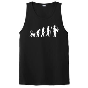 Evolution Of Jazz Music For A Saxophone Player Saxophonist Gift PosiCharge Competitor Tank