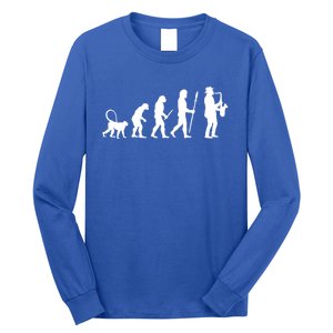 Evolution Of Jazz Music For A Saxophone Player Saxophonist Gift Long Sleeve Shirt