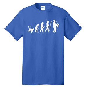 Evolution Of Jazz Music For A Saxophone Player Saxophonist Gift Tall T-Shirt