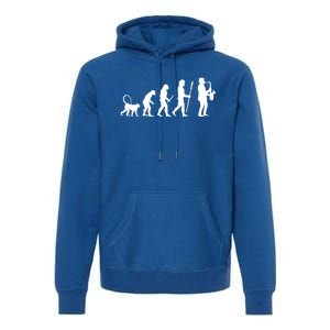 Evolution Of Jazz Music For A Saxophone Player Saxophonist Gift Premium Hoodie