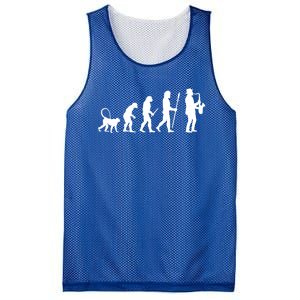 Evolution Of Jazz Music For A Saxophone Player Saxophonist Gift Mesh Reversible Basketball Jersey Tank