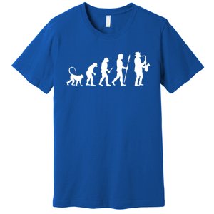 Evolution Of Jazz Music For A Saxophone Player Saxophonist Gift Premium T-Shirt