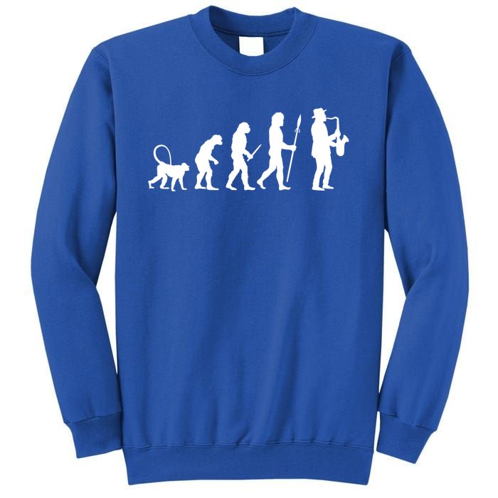 Evolution Of Jazz Music For A Saxophone Player Saxophonist Gift Tall Sweatshirt