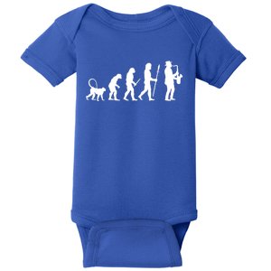 Evolution Of Jazz Music For A Saxophone Player Saxophonist Gift Baby Bodysuit