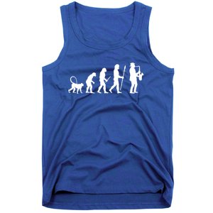 Evolution Of Jazz Music For A Saxophone Player Saxophonist Gift Tank Top