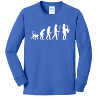 Evolution Of Jazz Music For A Saxophone Player Saxophonist Gift Kids Long Sleeve Shirt