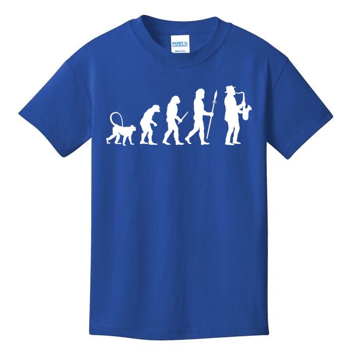 Evolution Of Jazz Music For A Saxophone Player Saxophonist Gift Kids T-Shirt