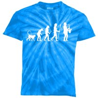 Evolution Of Jazz Music For A Saxophone Player Saxophonist Gift Kids Tie-Dye T-Shirt