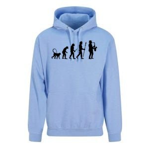 Evolution Of Jazz Music For A Saxophone Player Saxophonist Gift Unisex Surf Hoodie