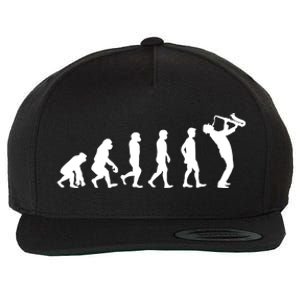 Evolution Of Kind To Saxophone Player Meaningful Gift Wool Snapback Cap