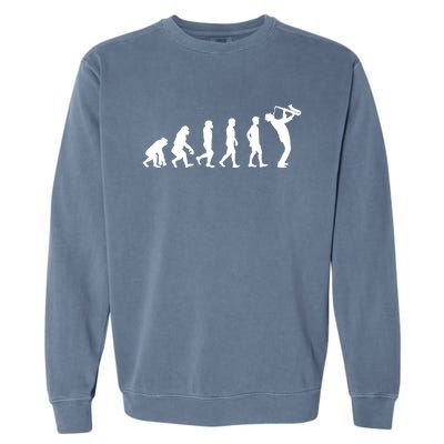 Evolution Of Kind To Saxophone Player Meaningful Gift Garment-Dyed Sweatshirt