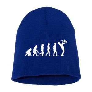 Evolution Of Kind To Saxophone Player Meaningful Gift Short Acrylic Beanie