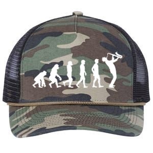 Evolution Of Kind To Saxophone Player Meaningful Gift Retro Rope Trucker Hat Cap