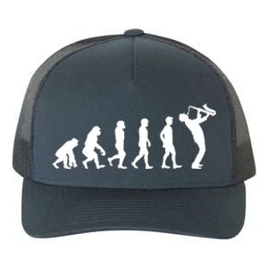 Evolution Of Kind To Saxophone Player Meaningful Gift Yupoong Adult 5-Panel Trucker Hat